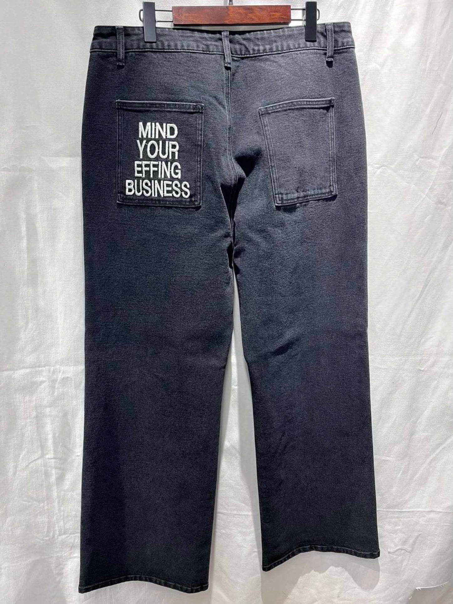 Mind Your Business - Black Denim Jeans